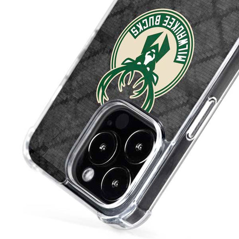 NBA Milwaukee Bucks Rusted Dark iPhone 16 Pro MagSafe Case